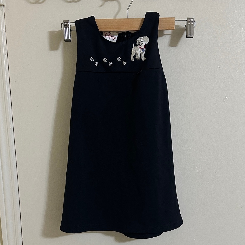 Vintage Disney Store 101 Dalmatians‎ Navy Pinafore Dress Size 4/5